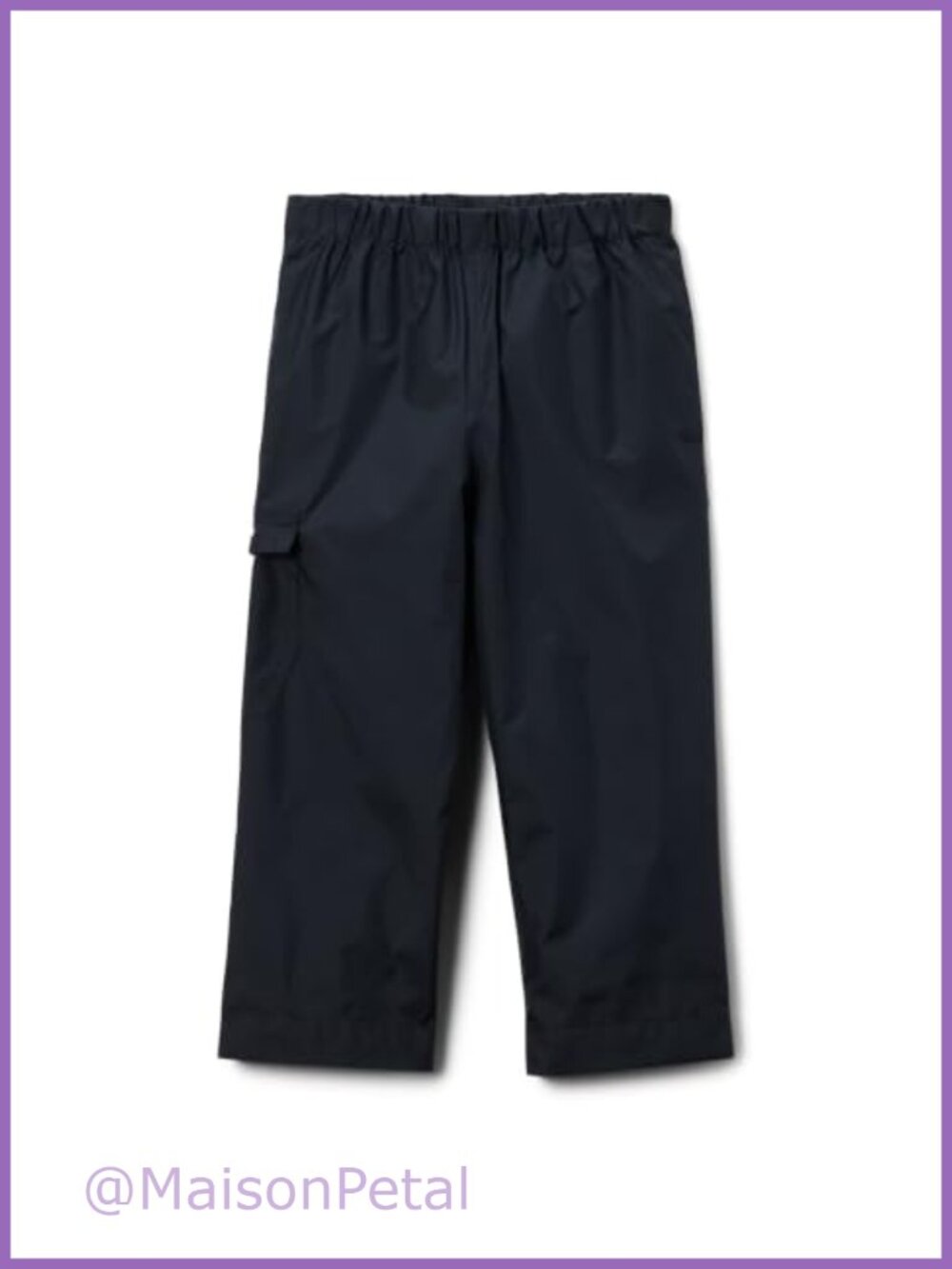 Waterproof Rain Pants Youth Nylon Adjustable Elastic Waist Outdoor